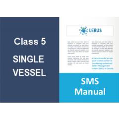 Customized SMS Manual - Class 5 Single Vessel
