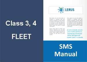 Customized SMS Manual - Class 3, 4 Fleet